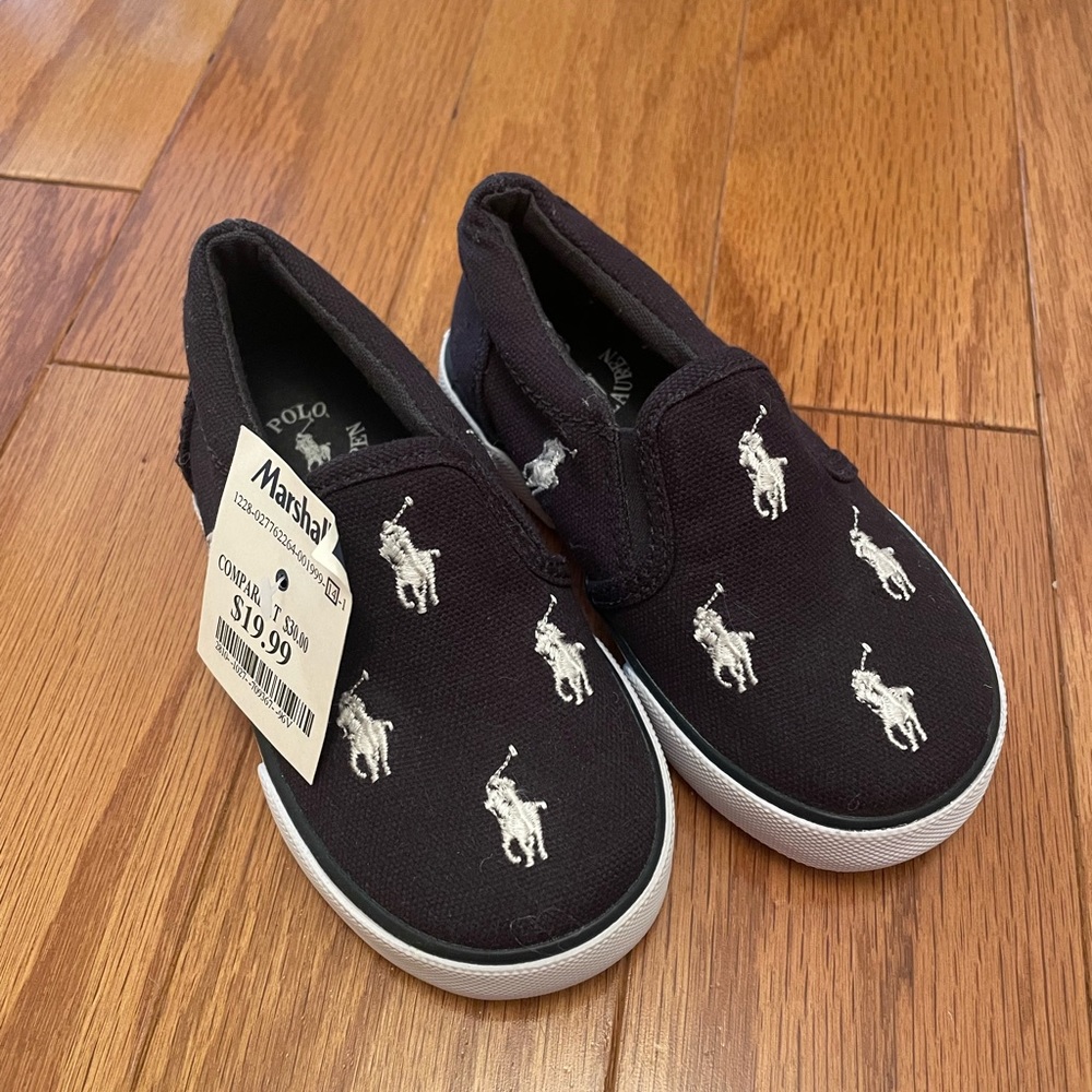 Polo Ralph Lauren - toddler sneaker size 7 - navy blue